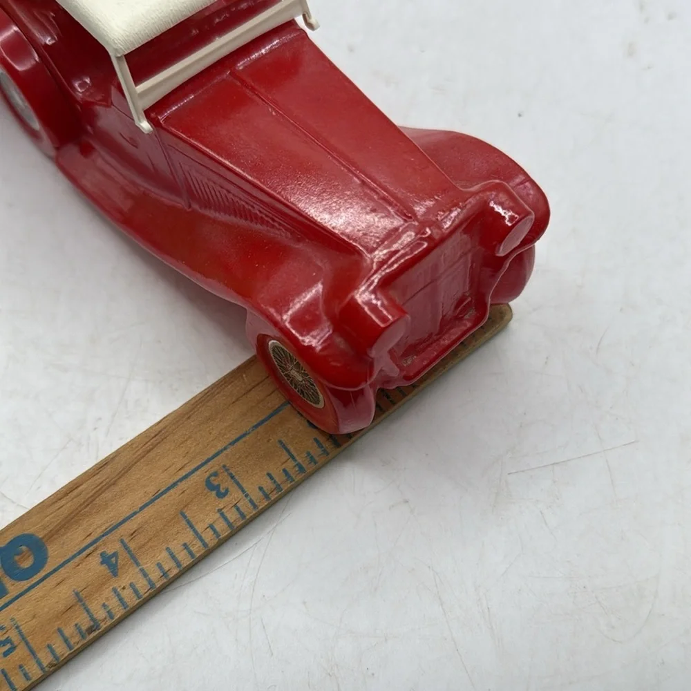 Vintage Avon Classic Red Car Glass Collectible Bottle Blend 7 After Shave Decor